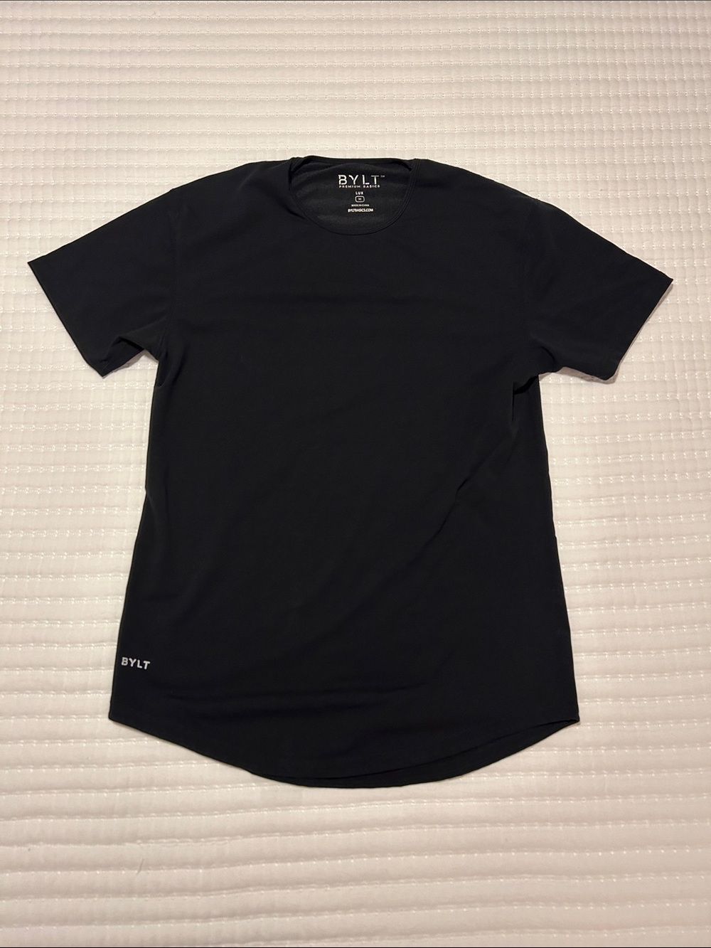 BYLT Basics Black Short Sleeve Crew T-Shirt Mens Medium